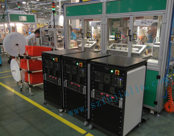 Automobile oil pump assembly and testing production line